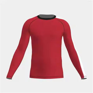 Rashguard de compression OEM vierge pour la gym, à manches longues, imprimé, personnalisable avec logo, en polyester par sublimation, pour hommes - Product Image 2