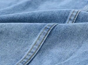 <b>Customized</b> Light Blue Oversized <b>Denim</b> <b>Jacket</b> Casual Jean Coat with Folded Cuffs for Men & Women Oem Colors Available - Product Image 2