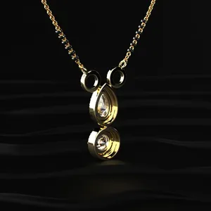 Collar de Diamantes de Laboratorio de Lujo, Mangalsutra de Oro, Certificado IGI, Color D-E, Claridad VVS-VS - Product Image 2