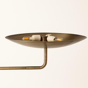 Lustre Sputnik Courbé Antique du XIXe Siècle en Alliage d'Aluminium Écologique, Applique Murale Art Déco - Product Image 5