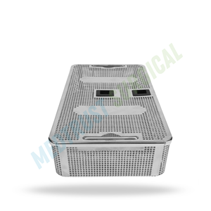Special Size Sterilization <b>Basket</b> With Lid Stainless Steel Surgical Instrument Tray Medical Autoclave Storage <b>Basket</b> - Product Image 5