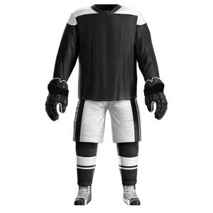 Uniformes de hockey sur glace de haute qualité, entièrement sublimés, col en V, polyester régulier, uniformes de hockey sur glace - Product Image 6