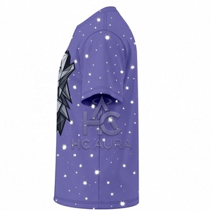 Camiseta de Hombre de Primera Calidad, Nueva Llegada, Sostenible, con Estampado de Galaxia y Estrellas, Estilo Urbano, Manga Corta, Gráfico Cósmico, Talla Grande - Product Image 4