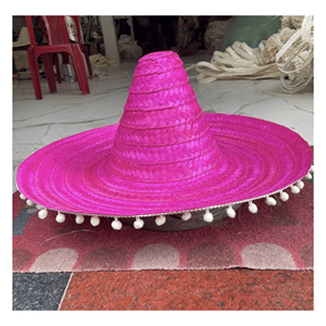 Mexico <b>Hat</b> <b>Straw</b> created with <b>straw</b> material for sun protection beach wear and decorative costume accessories Vietnam - Product Image 3