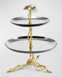 Ornamental Peacock Design Metal <b>Cake</b> <b>Stand</b> for Festive and Traditional Serving - Product Image 3