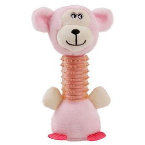 Giocattolo per Gatti e Cani Totty Chew in Peluche e Gomma, Giocattolo Sonoro per Dentizione di Neonati e Animali Domestici - Product Image 1