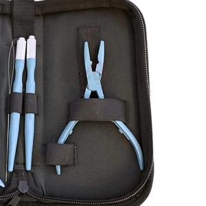 Professional Micro Ring Stainless Steel Hair Extension <b>Pliers</b> Pulling Needle Tool Custom Logo Eco-Friendly 1-Hole <b>Plier</b> <b>Set</b> - Product Image 5