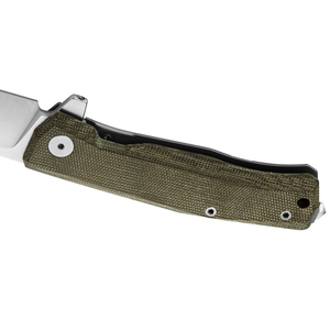Cuchillos Plegables con Mango Texturizado Verde y Hoja de Acero Plateado, Agarre Ergonómico, Apertura Manual con Abrazadera, para Campismo al Aire Libre - Product Image 6