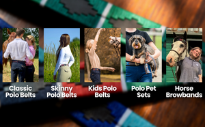 Ceinture en cuir personnalisable pour homme, équestre, polo, avec boucle ardillon, en cuir pleine fleur, broderie, pour le sport et l'équitation - Product Image 5