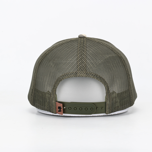 OEM Injae Vina Vietnam sombrero de fábrica de algodón ajustable 112 sombreros de camionero logotipo personalizado Color bordado deportes pesca poliéster - Product Image 4