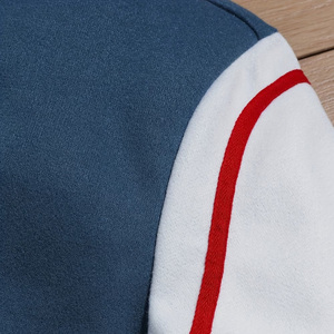 Nouvelle veste de baseball de style universitaire tendance bleu et blanc pour homme, design automne-hiver, décontractée - Product Image 3