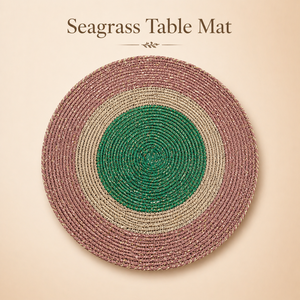 Mantel Ecológico de Pasto Marino |   Manteles Individuales de Fibra Natural Hechos a Mano, Duraderos, para Mesa de Comedor |   Accesorios de Cocina Sostenibles para el Hogar - Product Image 6