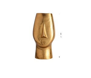 แจกันทรงหน้าสีทองมีสไตล์ตกแต่งตรงกลางโต๊ะสำหรับห้องนั่งเล่นห้องนอนและการตกแต่งภายใน - Product Image 4