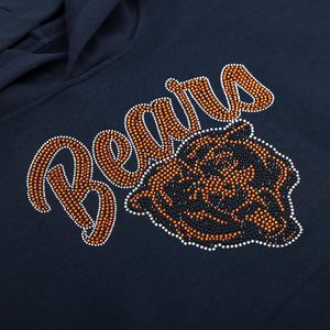 Sudadera con capucha extragrande con logotipo del equipo de diamantes de imitación para mujer de la NFL - Product Image 3
