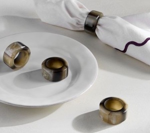 Anillos y Porta Servilletas de Cuerno de Búfalo Negro de Moda para Decoración de Mesa, Ideales para Eventos y Fiestas, a Precio de Mayoreo - Product Image 3