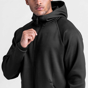 Sudadera con capucha y cremallera para hombre, sudadera deportiva informal para gimnasio y uso diario, chaqueta con capucha y cremallera para hombre, Sudadera con capucha - Product Image 4