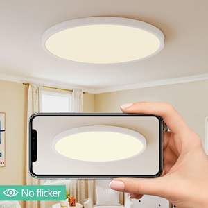 Plafonnier LED encastré de 16 pouces, 32W, 3520LM, 5CCT sélectionnable, dimmable, style moderne à profil bas pour cuisine, salon - Product Image 3