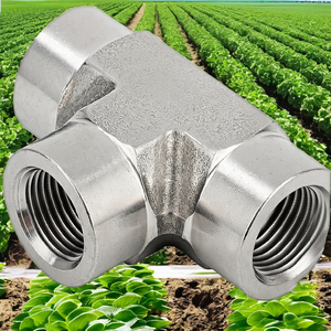 Acero inoxidable duradero SS 304 y 316, accesorios de tubería en T forjados, material de HDPE de PVC de acero al carbono, suministro de agua de riego suave - Product Image 4