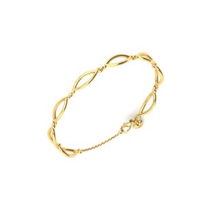 Bracelet à breloques en argent Sterling 925 plaqué or pour femmes, chaîne délicate réglable, bijoux de poignet, cadeau - Product Image 2