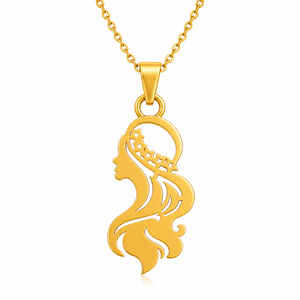 Pendentif Femme Céleste Plaqué Or Argent Sterling 925 Plaqué Or 18 carats Collier Chaîne Minimaliste Bijoux - Product Image 5