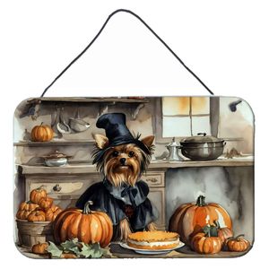 New Yorkie Fall Kitchen Wall Decals Pumpkins <b>Door</b> Hanging Prints Aluminum Metal <b>Sign</b> <b>for</b> Home Decor Multicolor 8HX12W <b>for</b> Bar - Product Image 1