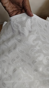 ผ้าคอตตอนปักลายผ้าอินเดียผ้าทอสำหรับทำชุดเดรส - Product Image 3