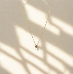 ชุดสร้อยคอจี้มุกทองคำสุดหรู พร้อมต่างหูเข้าชุด สำหรับผู้หญิง งานแต่งงาน งานเลี้ยง หรือใส่ได้ทุกวัน เครื่องประดับหรูหรา - Product Image 3