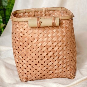 Cestas redondas de bambú natural al por mayor, contenedor de almacenamiento, cesta decorativa para guardar regalos - Product Image 3