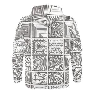 เสื้อฮู้ดแฟชั่นฤดูหนาวผู้ชาย ผ้าถักเนื้อนุ่ม ระบายอากาศ กันลม ผลิตจากผ้าฝ้าย 100%  รับผลิตตามแบบ (OEM) ขายส่ง - Product Image 1