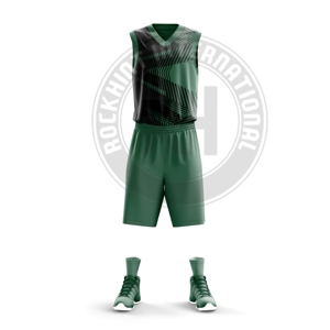 Uniforme de Baloncesto Personalizado de Poliéster, Tejido Transpirable, Corte Atlético, Ideal para Clubes, Escuelas y Eventos Deportivos - Product Image 1