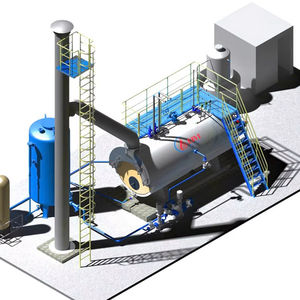 Caldera de Vapor Horizontal de Acero Inoxidable, de Alta Eficiencia, Controlada por PLC, Funciona con Petróleo y Gas, hasta 15 Toneladas - Product Image 1