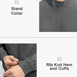 New Arrival 2026 Winter Warm Custom Made Casual <b>Men</b> <b>Track</b> <b>Jacket</b> with Stand Collar and Zipper Eco-Friendly Breathable <b>for</b> Sale - Product Image 5