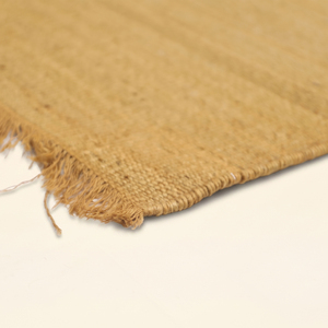 DECORDEC Tapis épais en laine tuftée à la main Golden Harvest Mustard, écologique, antidérapant, à rayures modernes et tonales, pour salon et chambre à coucher - Product Image 5
