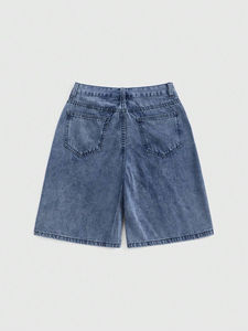 Pantalones Cortos de Mezclilla a Precio de Fábrica, Pantalones Cortos de Mezclilla de Tiro Medio para Mujer, Colecciones de Moda Casual al por Mayor - Product Image 2