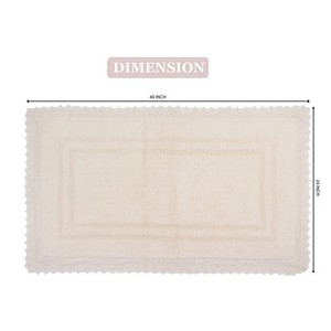 Alfombrillas de Baño Personalizadas Tejidas en Algodón 100% Ecológico, Ligeras, Duraderas, de Secado Rápido, Cómodas y Antideslizantes para el Hogar, Hotel y Baño - Product Image 3