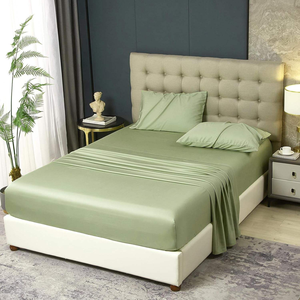 100% Organic Bamboo Fiber 4-Piece Bedding Set - Luxury Cooling & Breathable Bed Linens for Home & Hote - Product Image 3