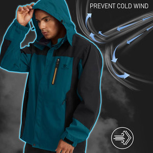 Diseña Tu Propia Chaqueta Cortavientos con Capucha de Lona Talla Grande - Colores Personalizados, Logotipo Frontal, Impermeable, Ecológica, Cortavientos de Invierno - Product Image 2