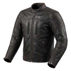 Chaqueta con certificación CE para hombre, chaquetas de cuero genuino para motociclistas, equipo de carreras, chaqueta transpirable para motociclistas, EE. UU. - Product Image 1