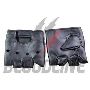 Bloodline Leather Wrist Length Sport <b>Gloves</b> Breathable Black Spring Summer Sports Style - Product Image 2