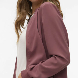 Chaquetas Bomber para Mujer, Último Modelo, Proveedor OEM, Chaquetas Bomber para Mujer con Cierre de Cremallera, Chaqueta Bomber para Mujer - Product Image 3
