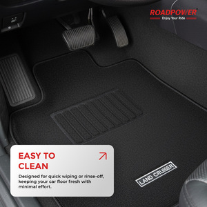 ROADPOWER (RP-MAT-202LC) Premium Carpet Floor Mats For Toyota Land Cruiser With Reinforced <b>Driver</b> Heel Pad, And Easy to Maintain - Product Image 6