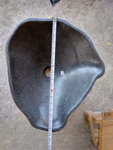 Lavabo de Piedra Natural de Lujo, Forma Redonda, 40 cm, Ecológico, Construcción Contemporánea y Duradera - Product Image 4