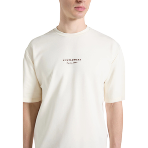 <b>Men</b> O Neck Short Sleeve T <b>Shirt</b> <b>Sunflower</b> Back Graphic Front Text Print Relaxed Fit Wholesale Custom OEM Cotton Jersey Tee <b>Shirt</b> - Product Image 3