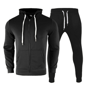 Chándal con Capucha y Cordón Ajustable para Hombre, Ecológico, de Secado Rápido, Transpirable, 100% Algodón, Diseño Sencillo y Liso, Ligero, para Invierno - Product Image 1