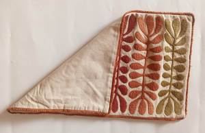 Embroidered Cotton <b>Linen</b> <b>Cushion</b> <b>Cover</b> Rectangle Bohemian Style Plant Pattern Home Decor - Product Image 4