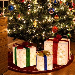 Christmas LED Gift Decor 3 Stackable Boxes for Fireplace/<b>Tree</b>/Porch Display Sturdy Waterproof Design Christmas <b>Lights</b> - Product Image 3