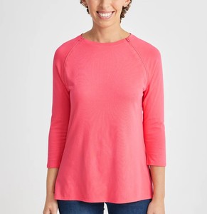 Chemisier pour femmes à épaules dénudées, ouvert sur les côtés, dos ouvert à boutons-pression, manches 3/4, logo brodé, vêtement adaptatif, chemises de rééducation toutes saisons - Product Image 6