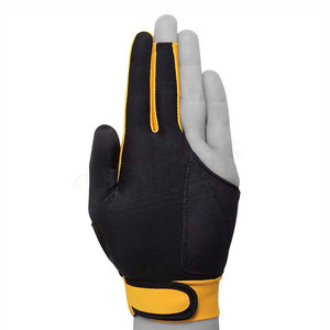 Gants de billard de qualité supérieure, durables, OEM, sublimation, logos personnalisés, 3 doigts, nylon/spandex, sport, unisexe - Product Image 5