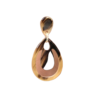Handmade Modern Eco-Friendly Buffalo Horn <b>Earrings</b> Unique Luxurious Design Crafted From Natural Water Buffalo Horn - Product Image 3