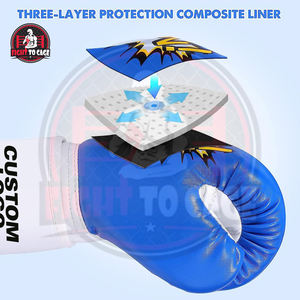 Guantes de Boxeo para Niños de 16 oz, Artes Marciales Mixtas (MMA) y Equipo de Gimnasio, Diseño Personalizado, Guantes de Entrenamiento de Combate para Niños - Product Image 5